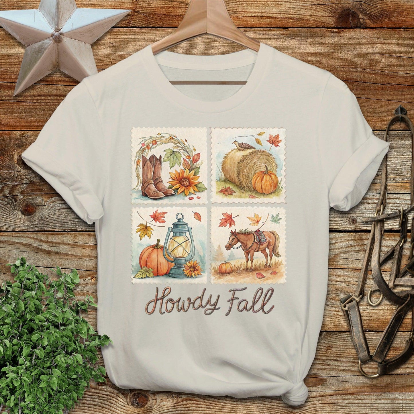 Howdy Fall Stamp T-shirt