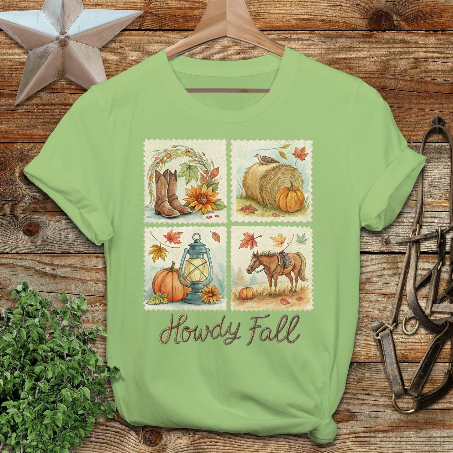 Howdy Fall Stamp T-shirt
