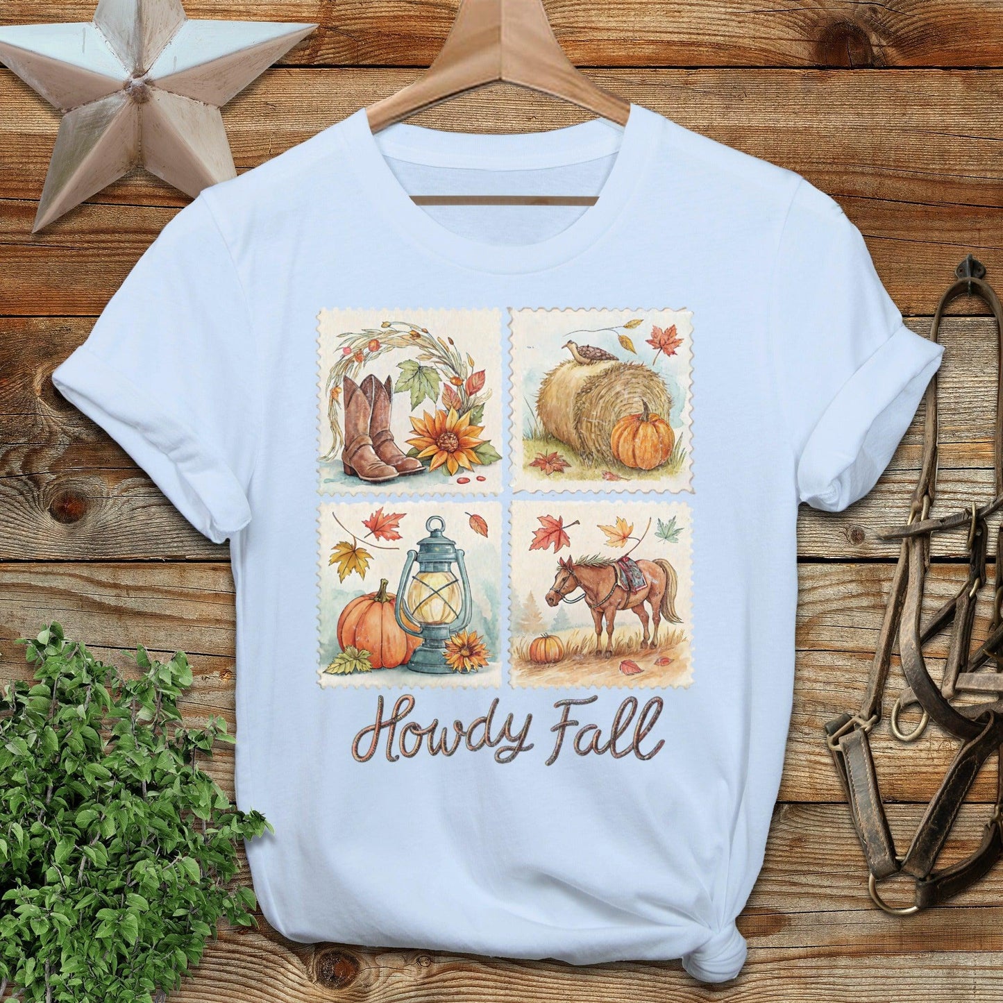 Howdy Fall Stamp T-shirt