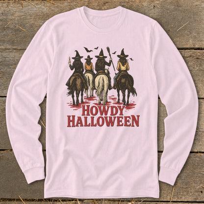 Howdy Halloween Cowgirl Long Sleeve Tee