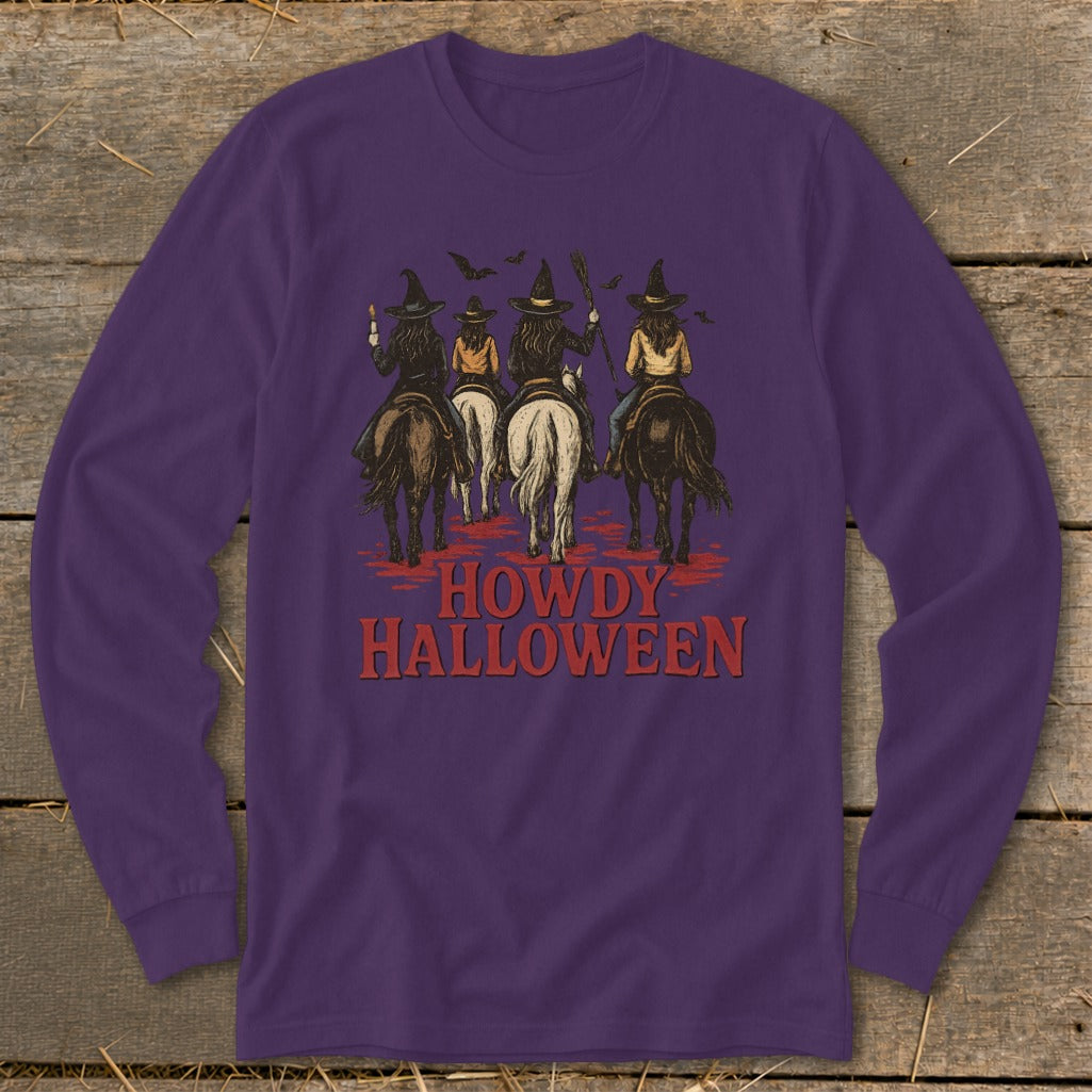 Howdy Halloween Cowgirl Long Sleeve Tee
