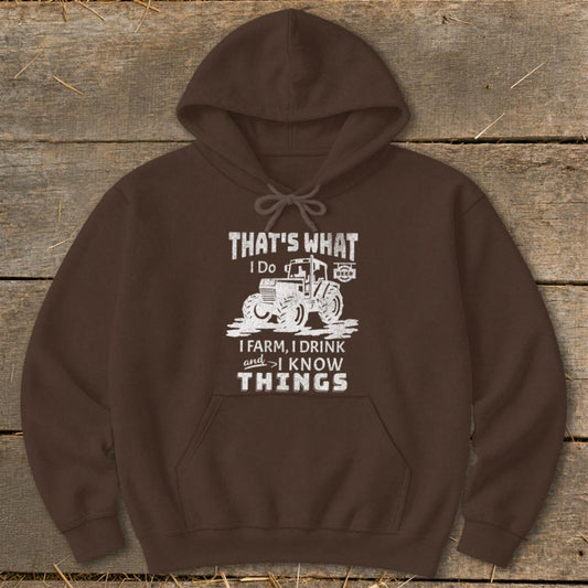 I Know Things Hoodie - Dark Chocolate