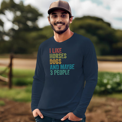 I Like Horses Long Sleeve Tee