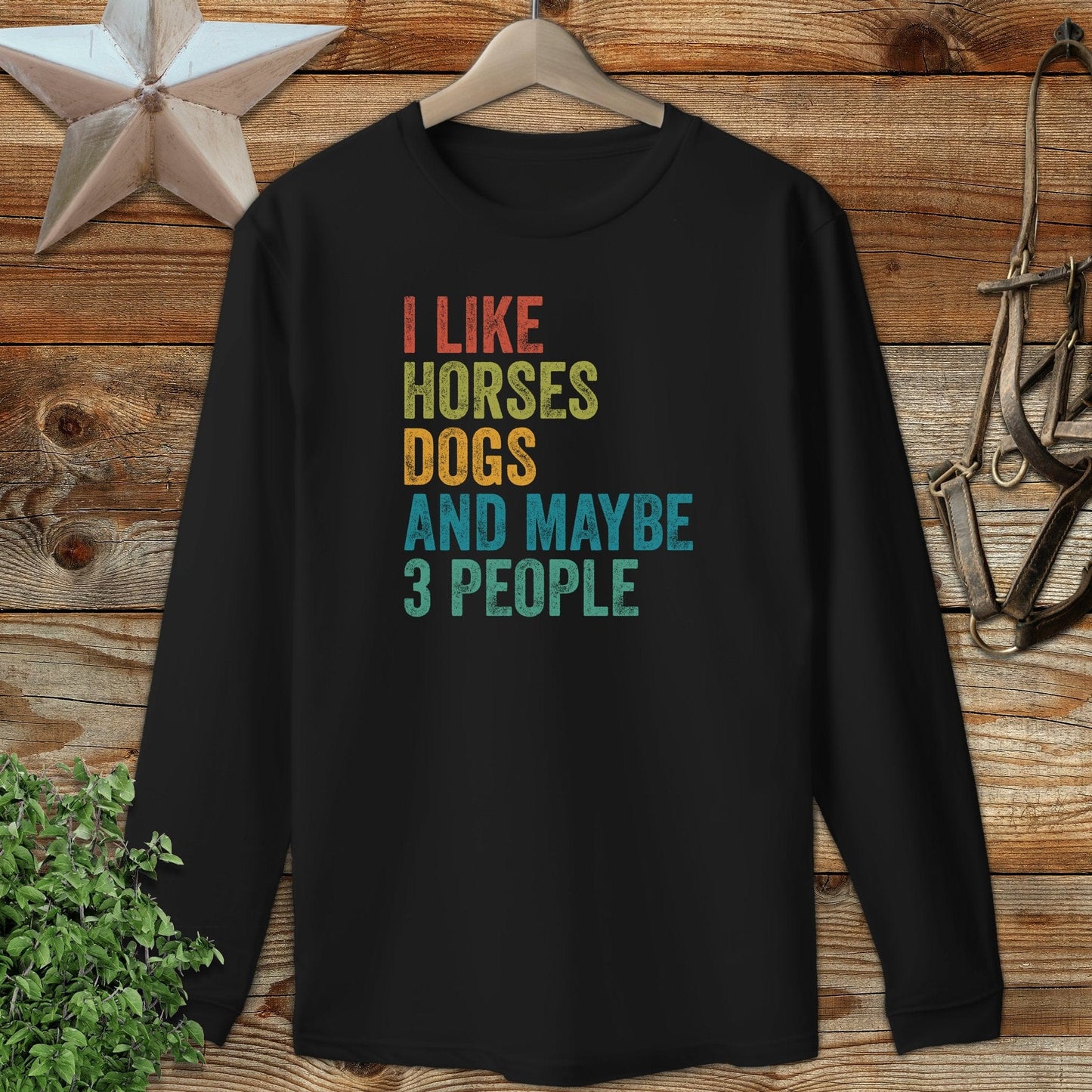 I Like Horses Long Sleeve Tee