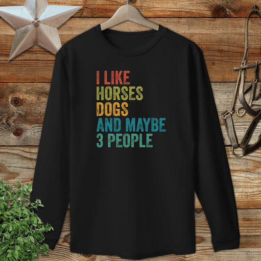 I Like Horses Long Sleeve Tee