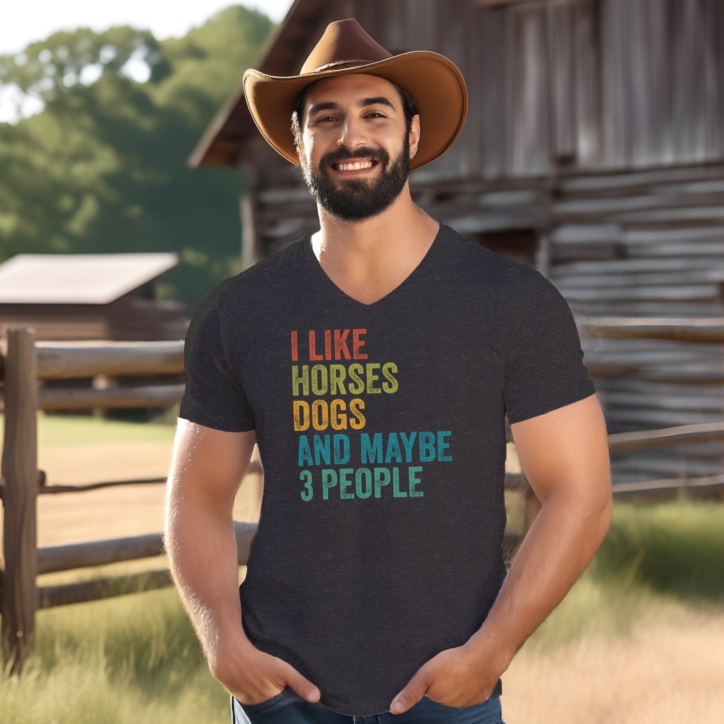 I Like Horses V-neck