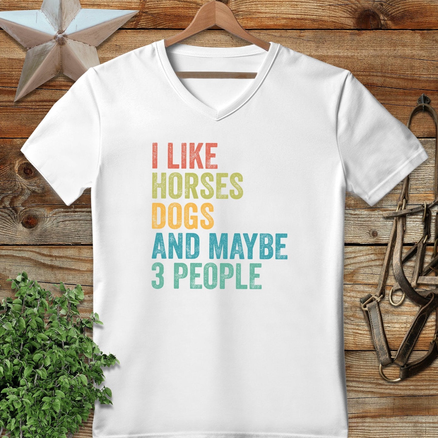 I Like Horses V-neck
