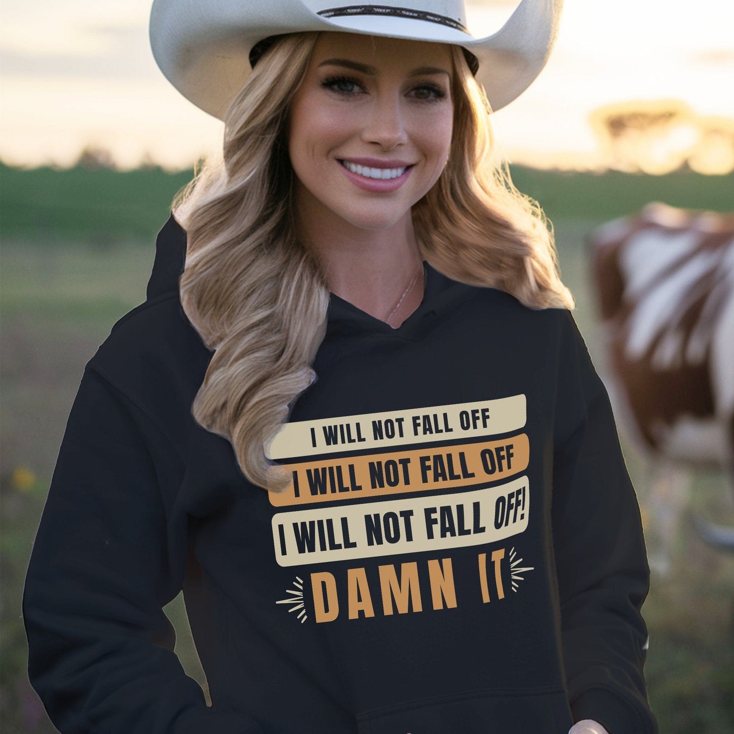 I Will Not Fall Off Sweatshirt