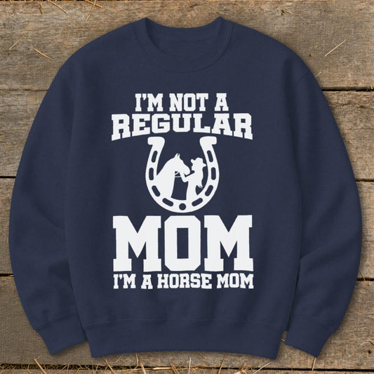 Im A Horse Mom Sweatshirt - Navy