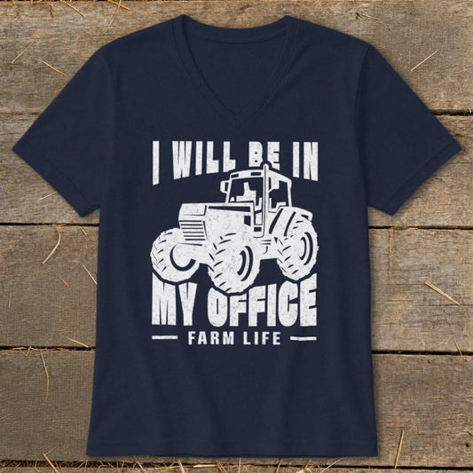In My Office V-neck - Navy