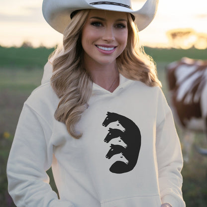 Interlocking Horse Heads Hoodie
