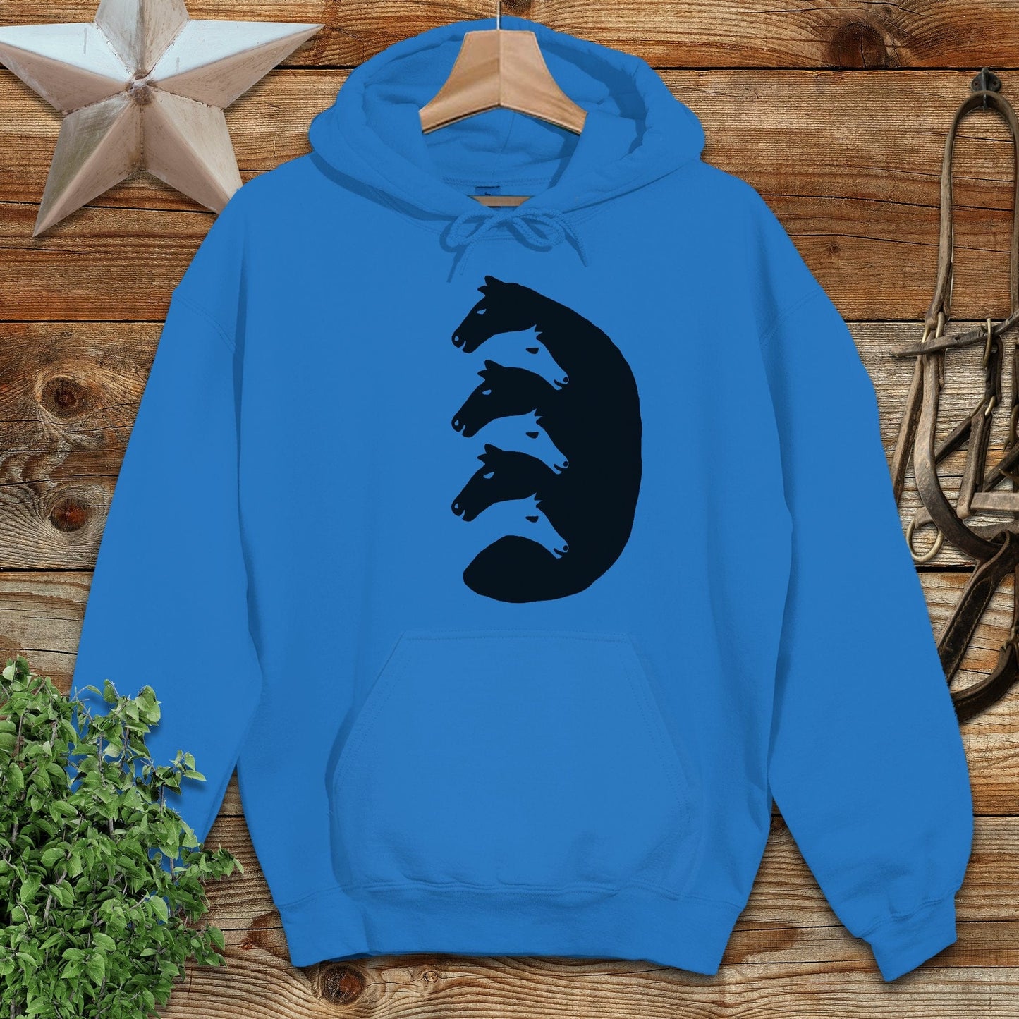 Interlocking Horse Heads Hoodie