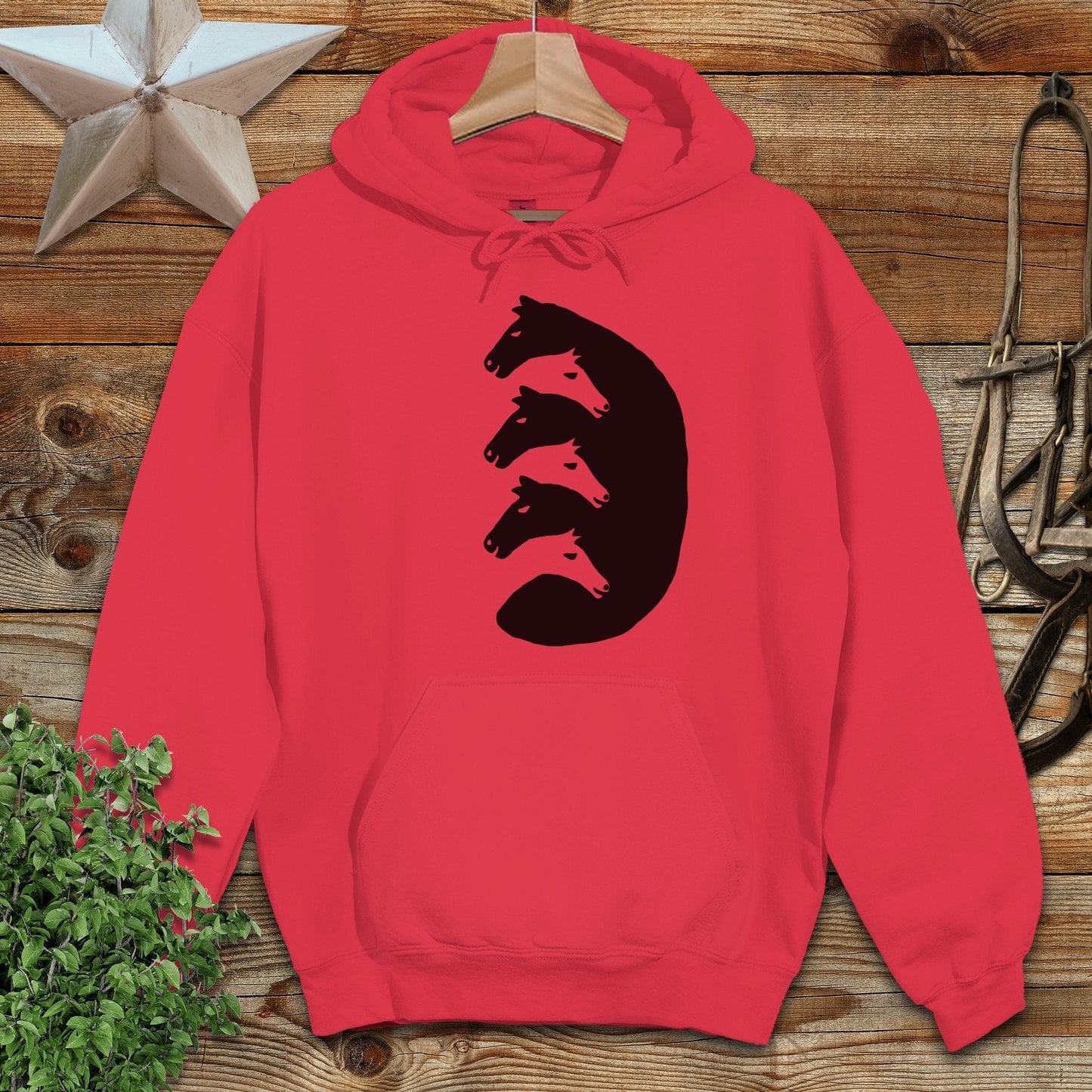 Interlocking Horse Heads Hoodie