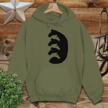 Interlocking Horse Heads Hoodie