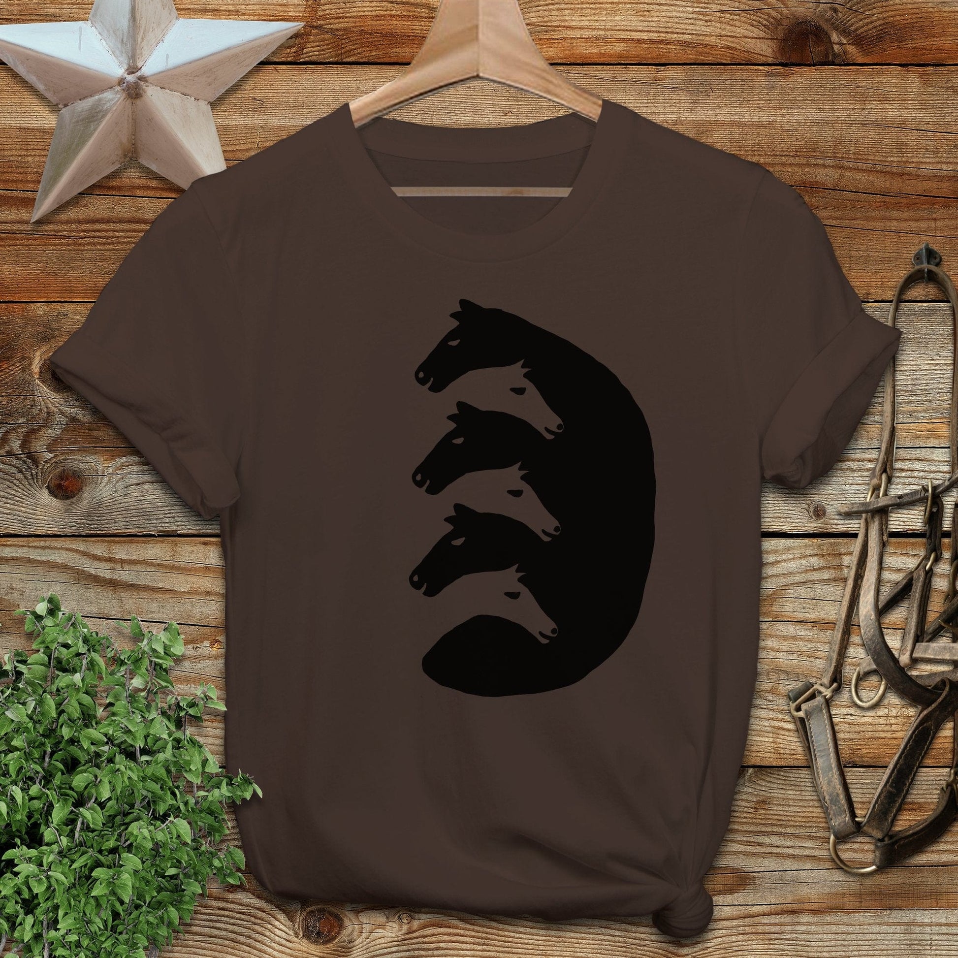 Interlocking Horse Heads Softstyle Tee