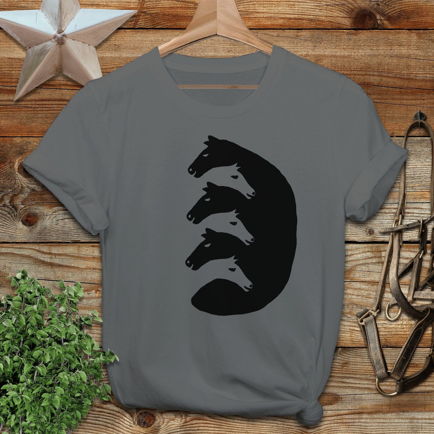 Interlocking Horse Heads Softstyle Tee