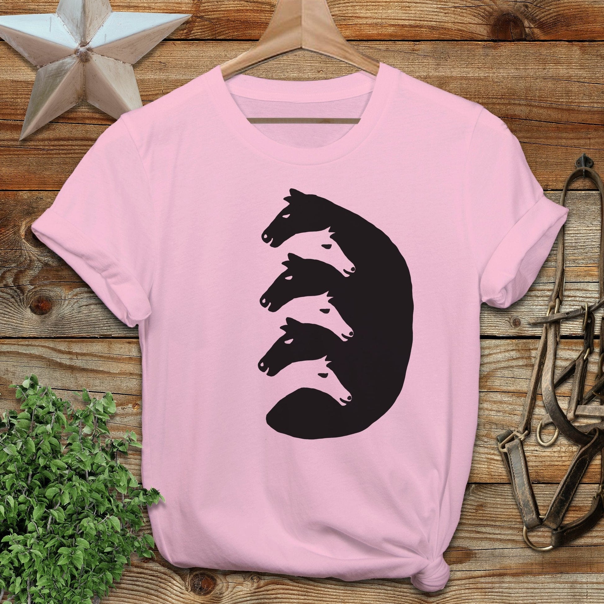 Interlocking Horse Heads Softstyle Tee