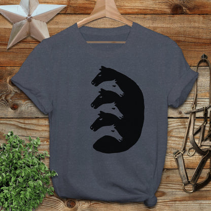 Interlocking Horse Heads Softstyle Tee