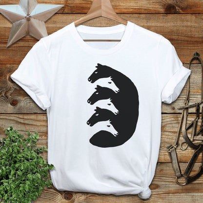 Interlocking Horse Heads Softstyle Tee