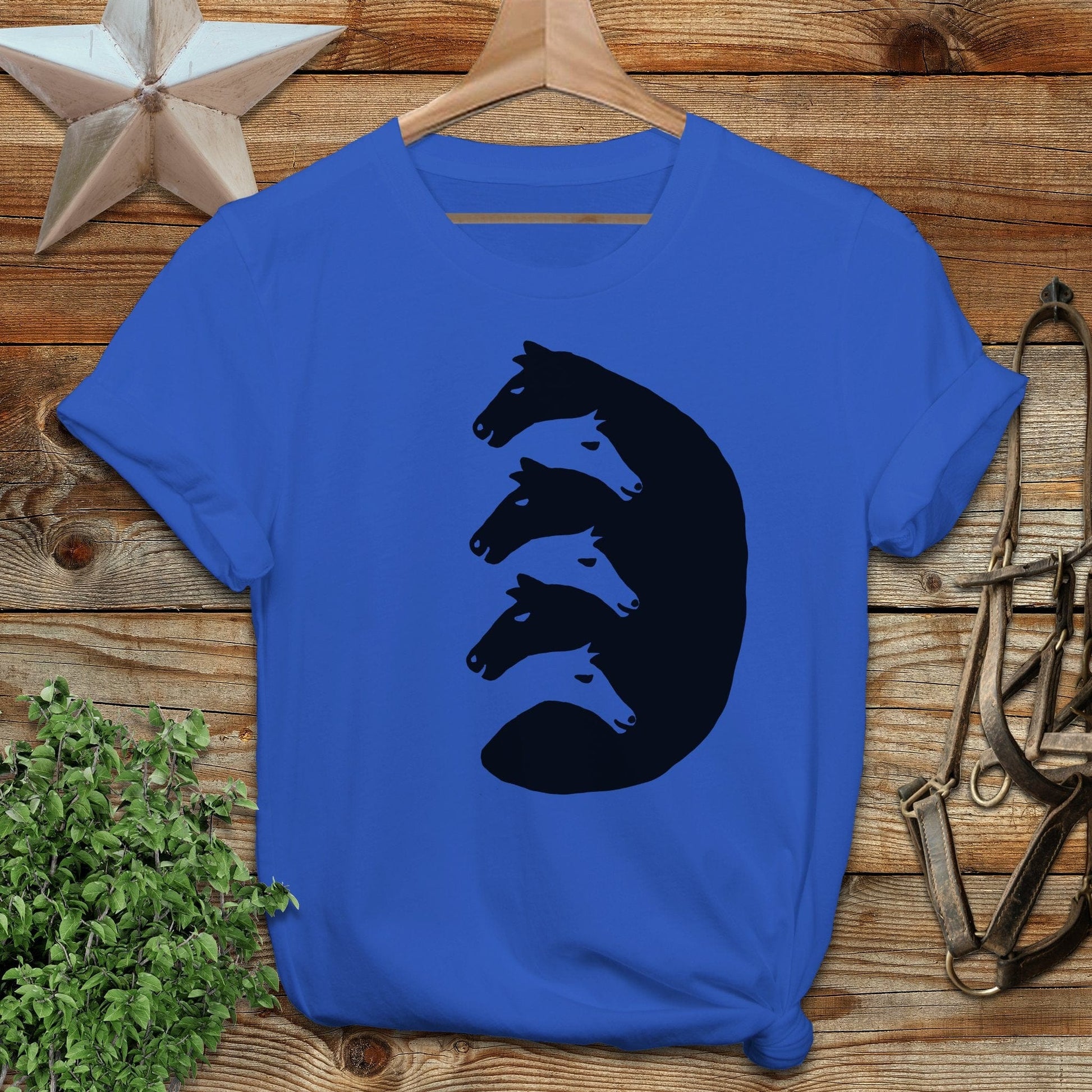 Interlocking Horse Heads Softstyle Tee
