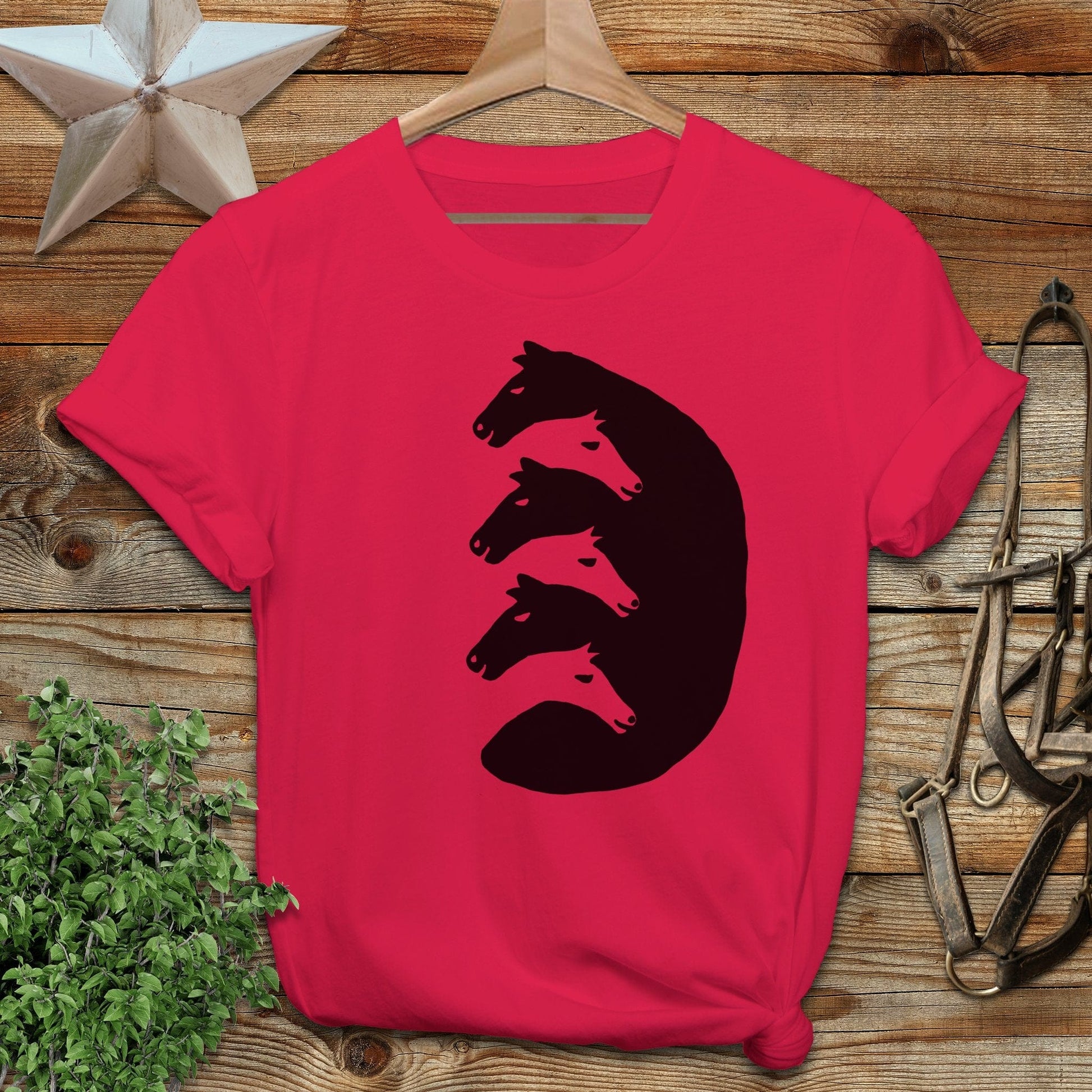 Interlocking Horse Heads Softstyle Tee