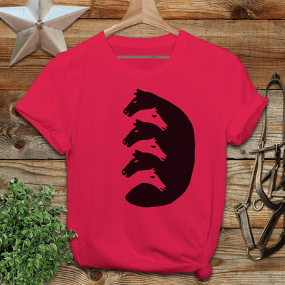 Interlocking Horse Heads Softstyle Tee