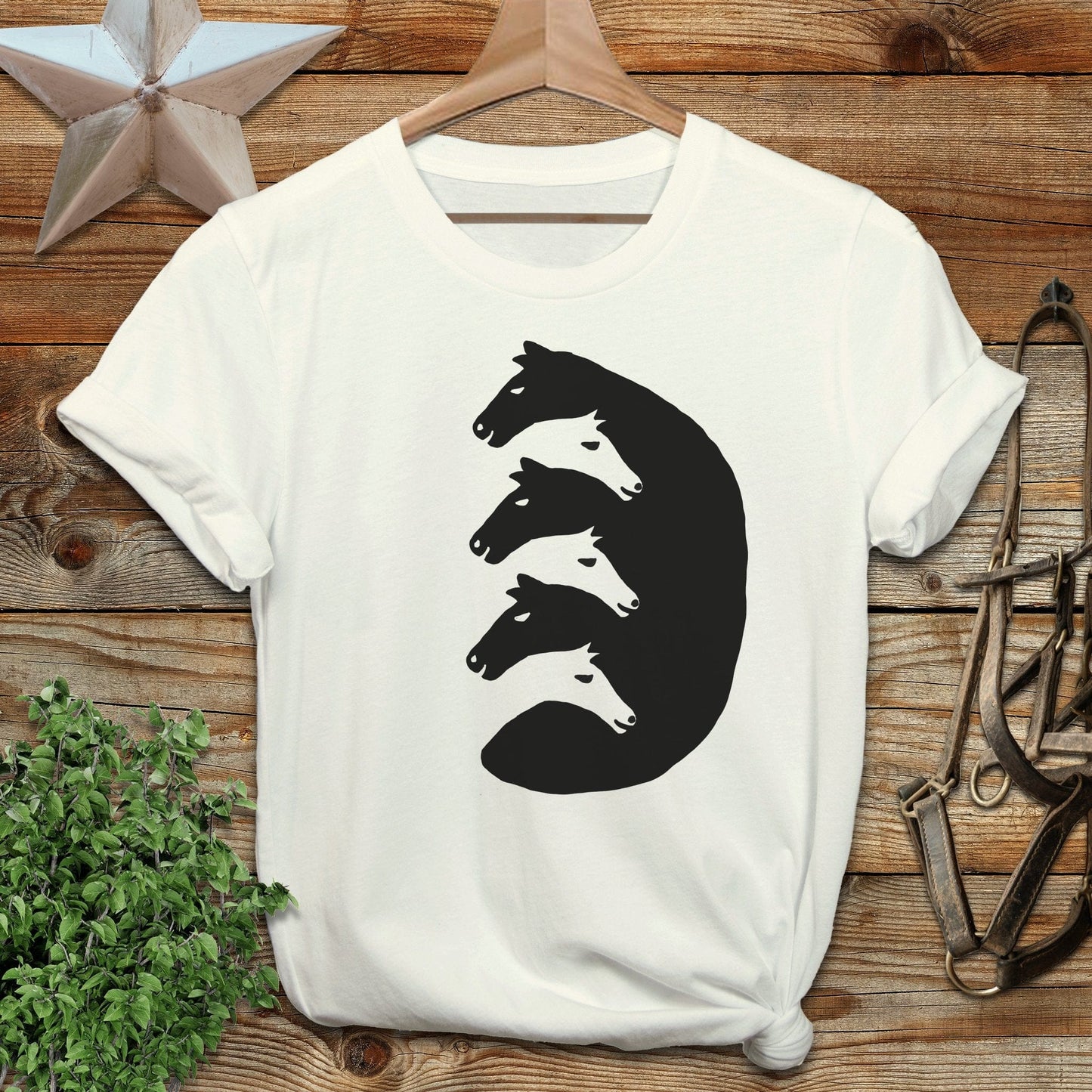 Interlocking Horse Heads Softstyle Tee