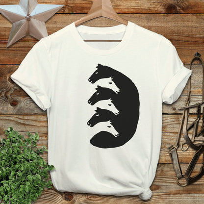 Interlocking Horse Heads Softstyle Tee