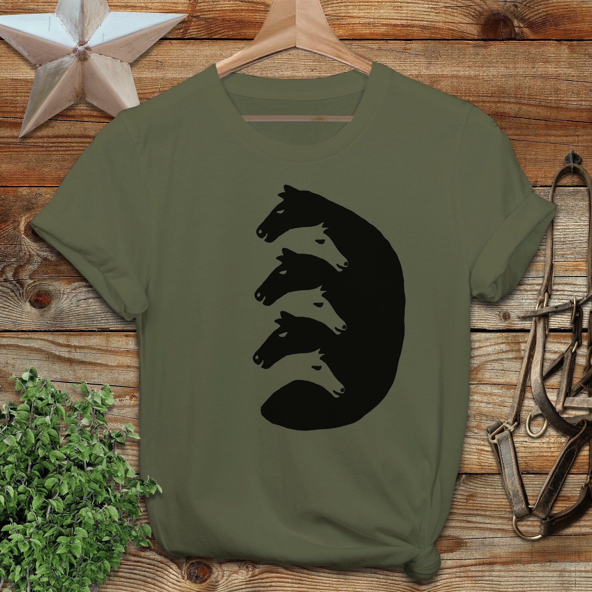 Interlocking Horse Heads Softstyle Tee