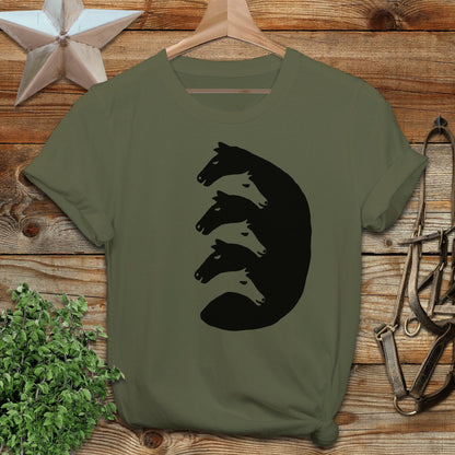Interlocking Horse Heads Softstyle Tee