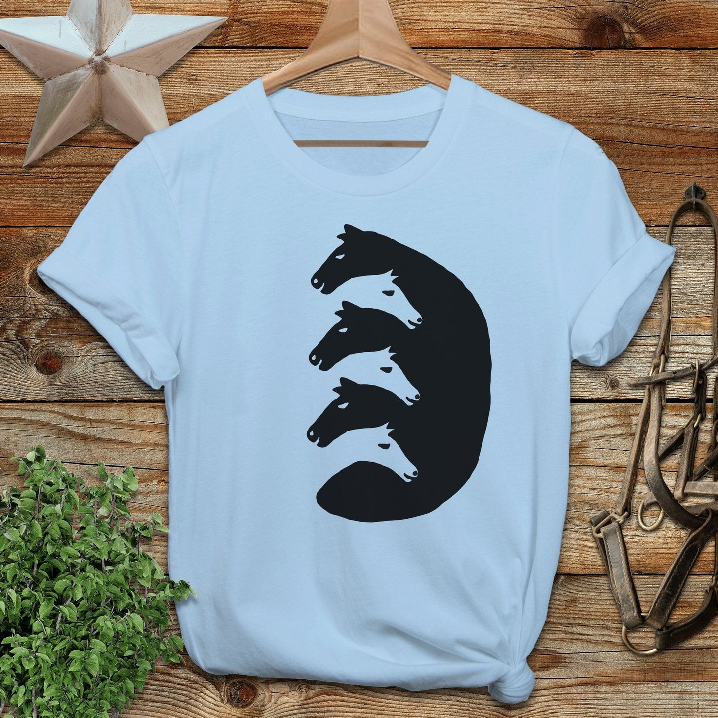 Interlocking Horse Heads Softstyle Tee