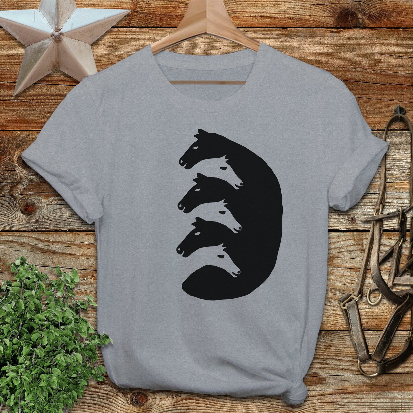 Interlocking Horse Heads Softstyle Tee