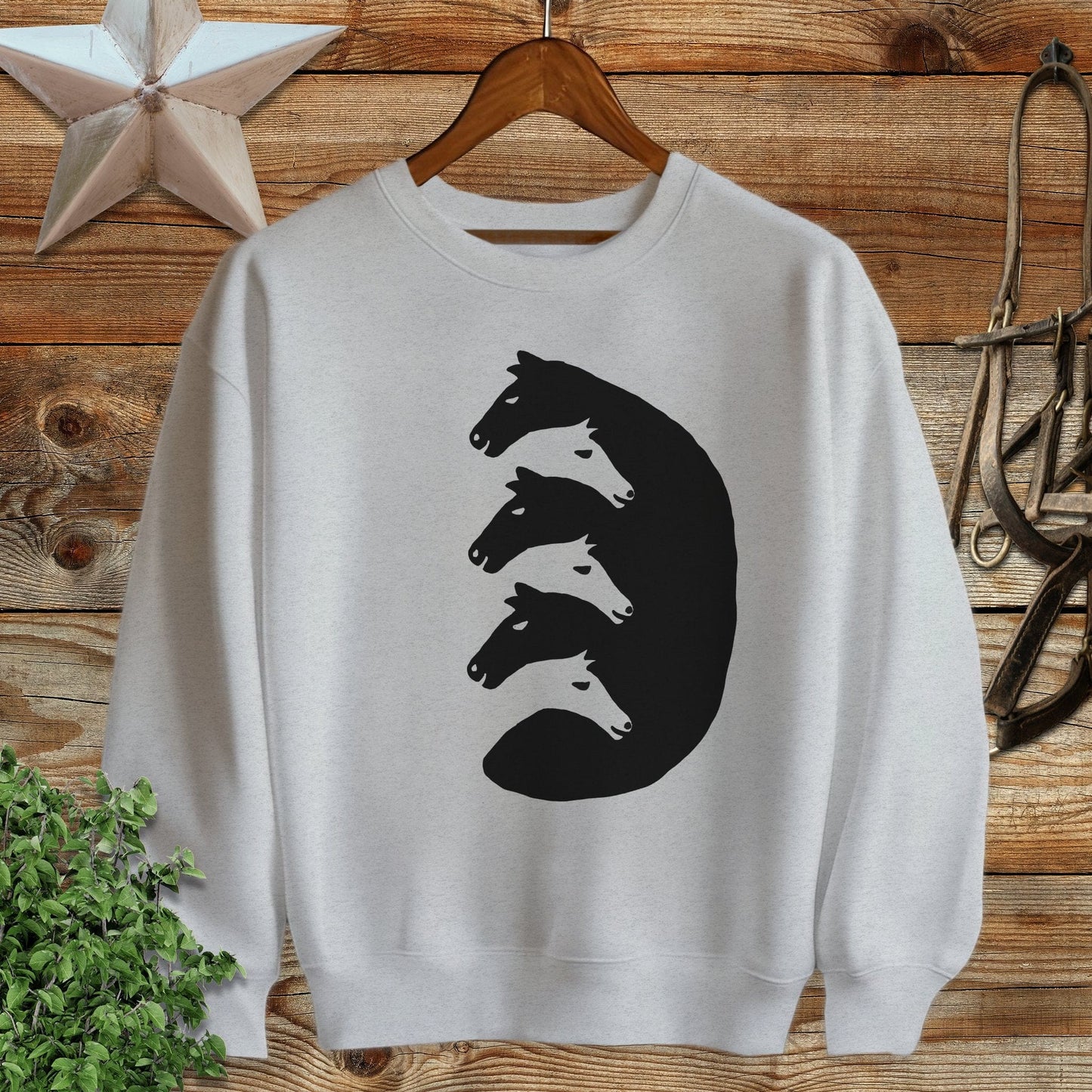 Interlocking Horse Heads Sweatshirt
