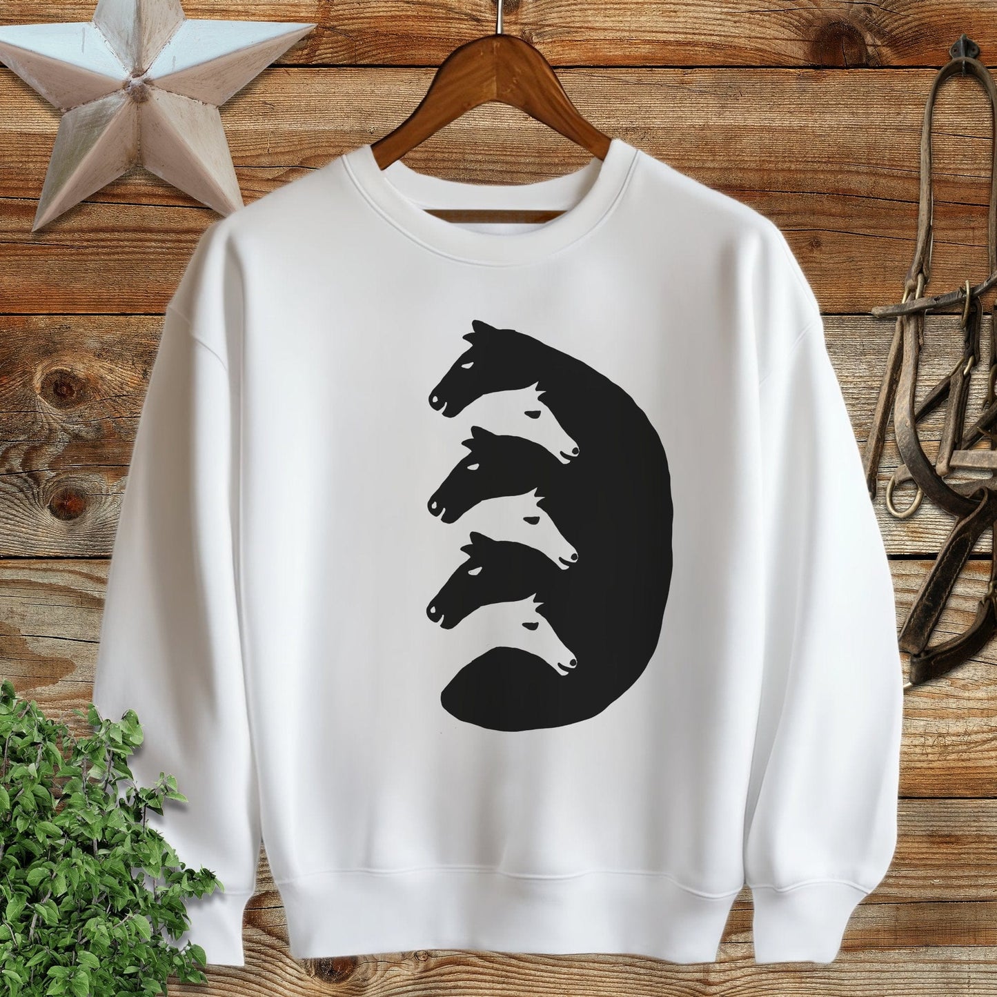 Interlocking Horse Heads Sweatshirt
