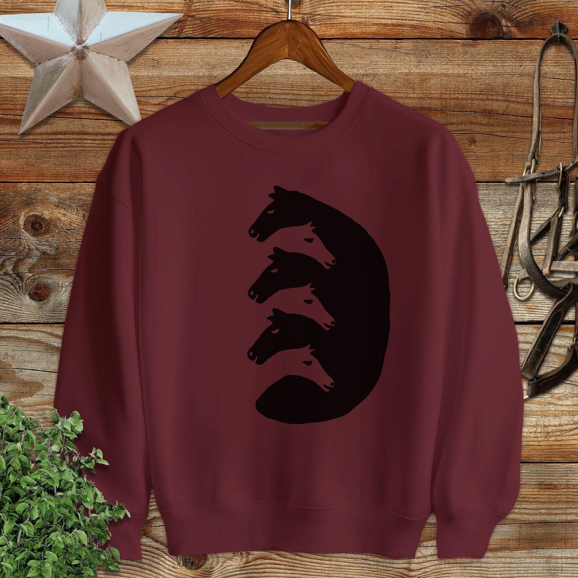 Interlocking Horse Heads Sweatshirt