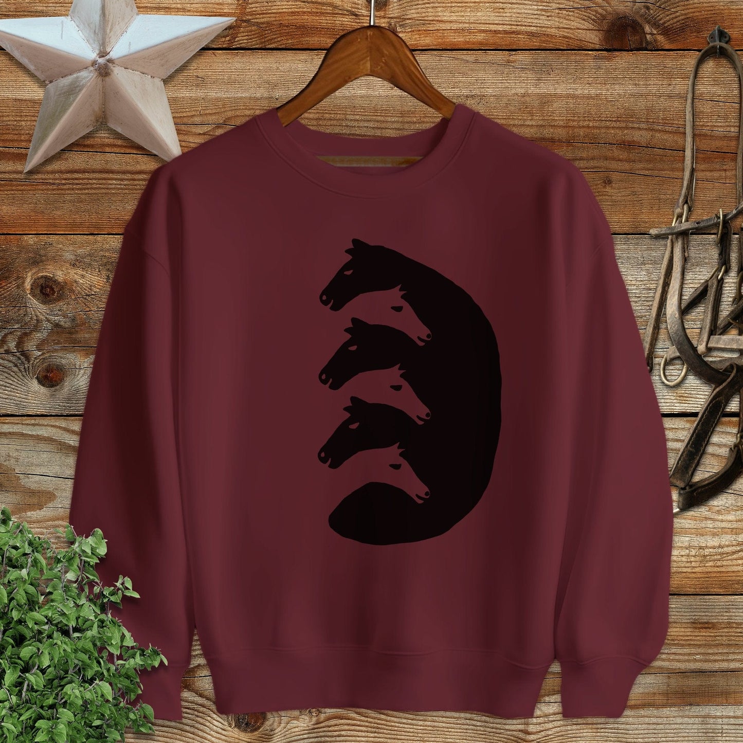 Interlocking Horse Heads Sweatshirt