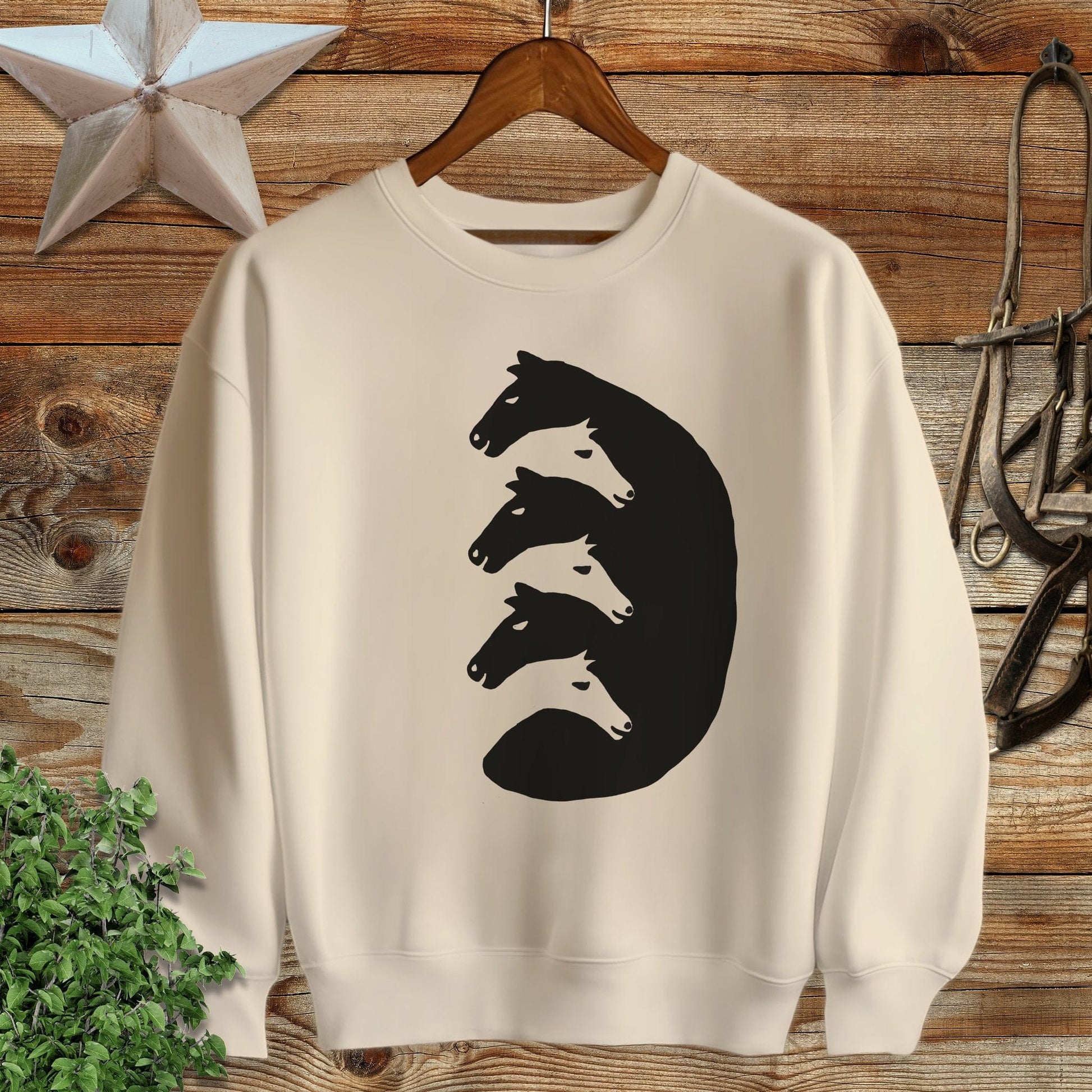Interlocking Horse Heads Sweatshirt