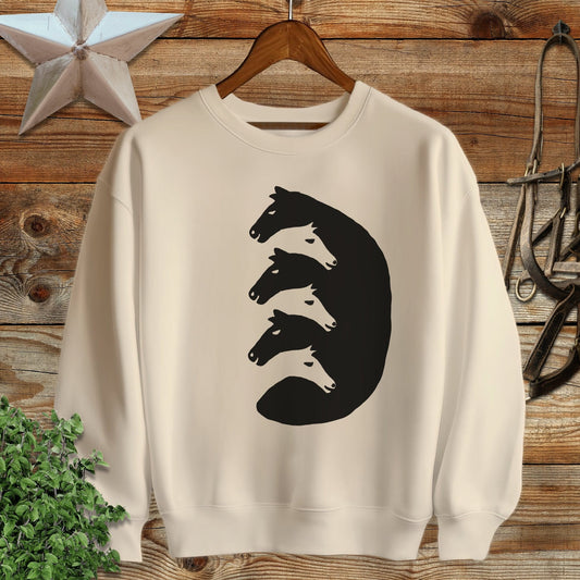 Interlocking Horse Heads Sweatshirt