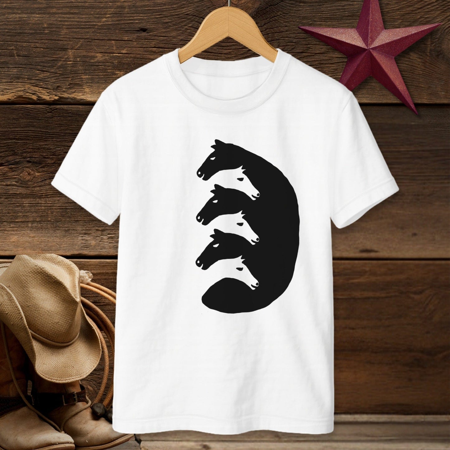 Interlocking Horse Heads T-Shirt (Youth)