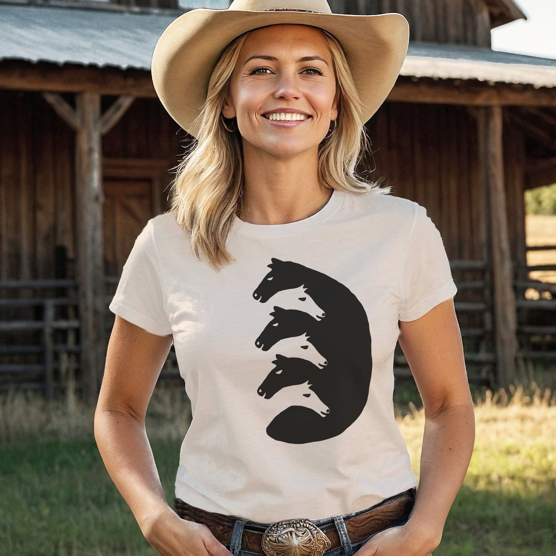 Interlocking Horse Heads T-shirt