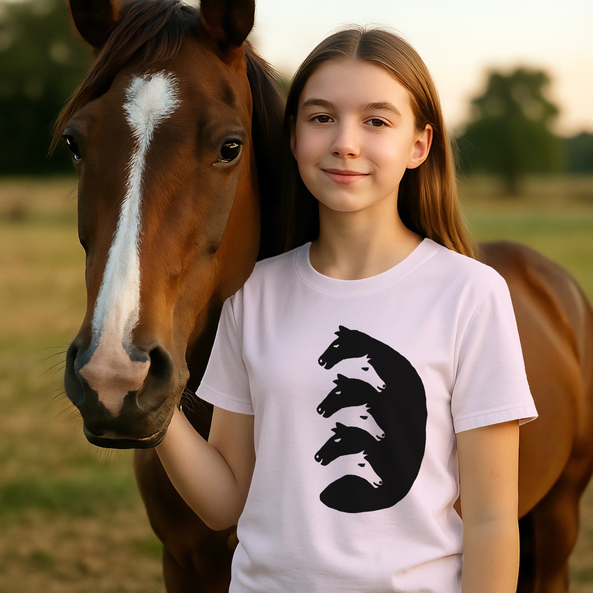 Interlocking Horse Heads T-shirt (Youth)