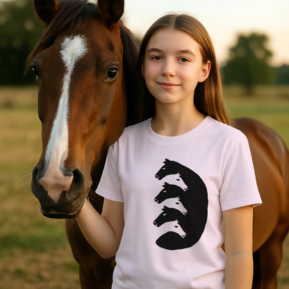 Interlocking Horse Heads T-shirt (Youth)