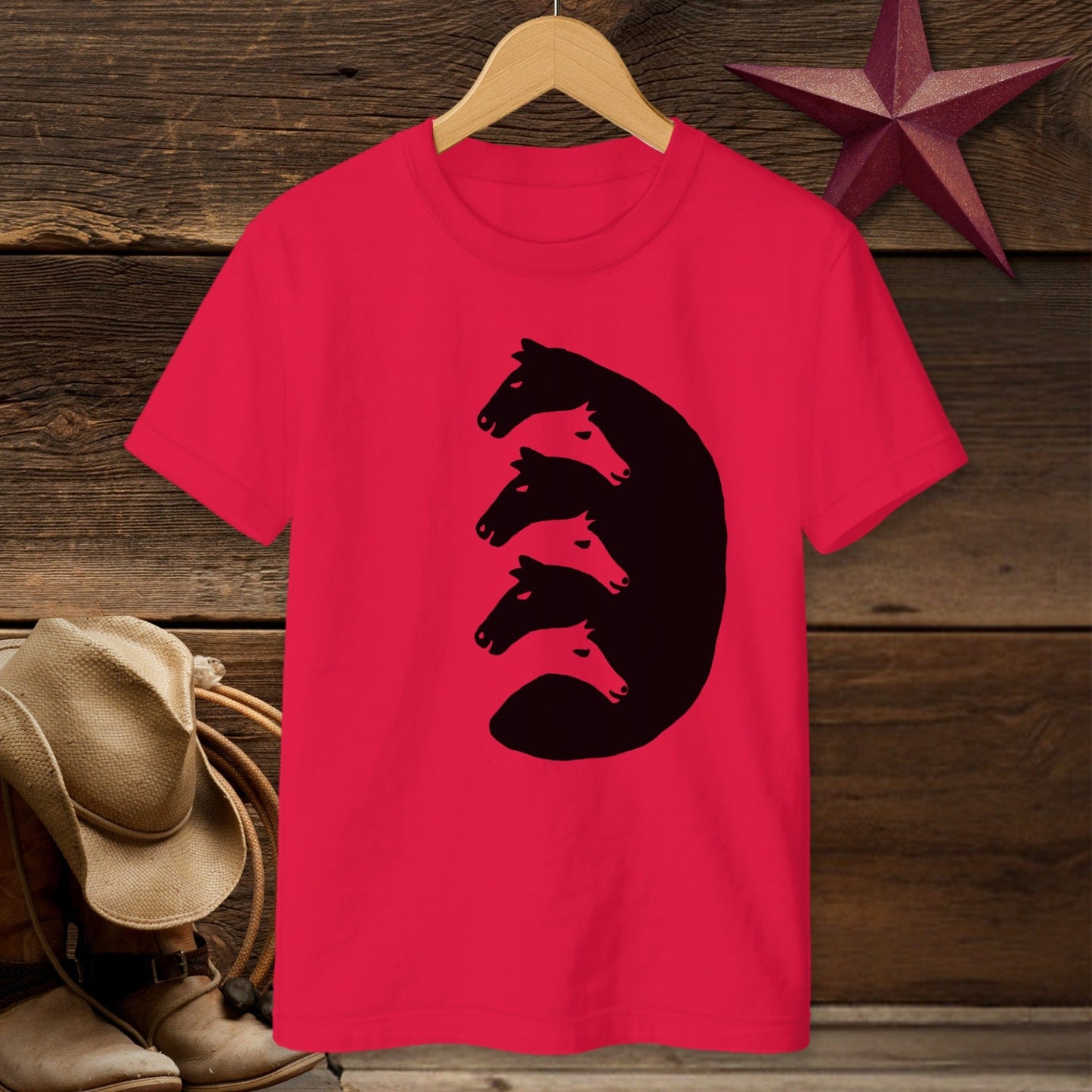 Interlocking Horse Heads T-shirt (Youth)