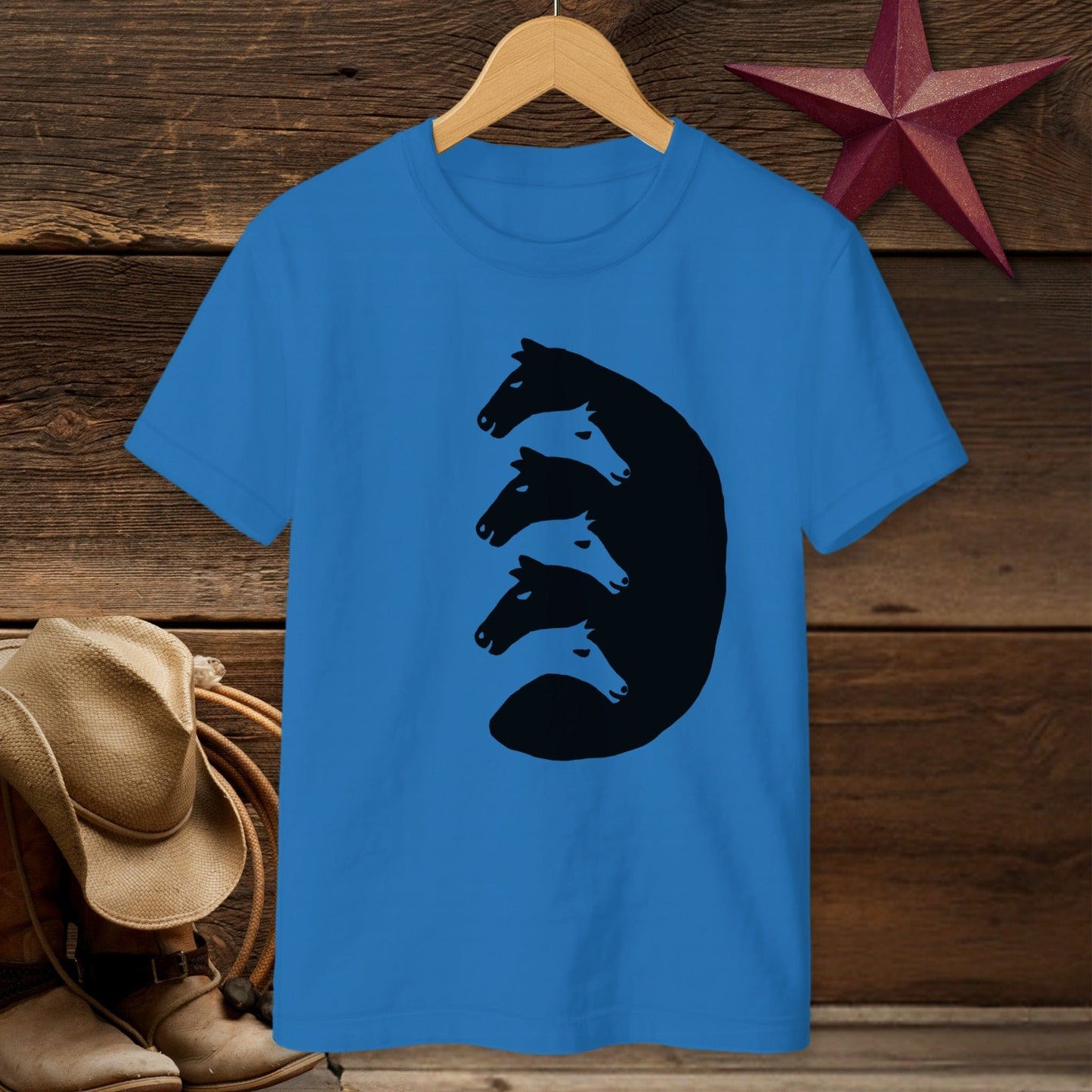 Interlocking Horse Heads T-shirt (Youth)