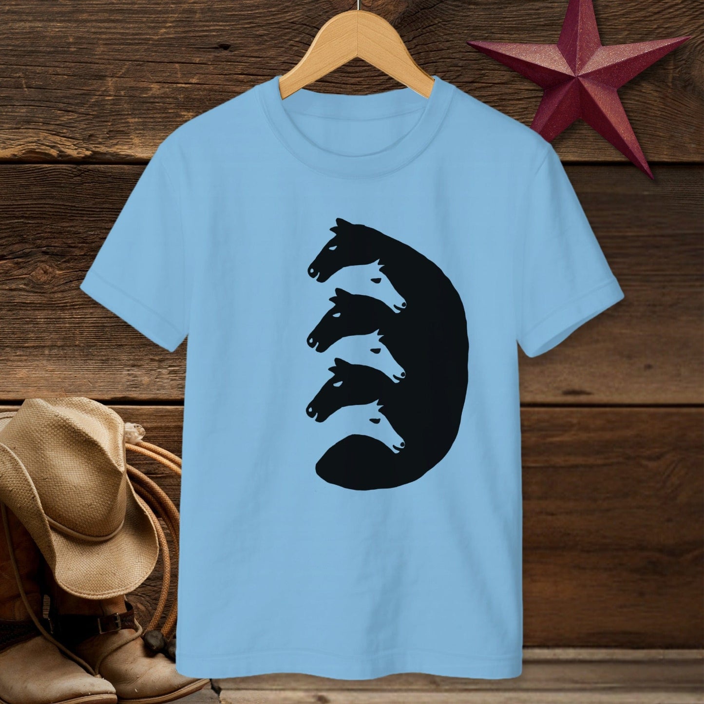 Interlocking Horse Heads T-shirt (Youth)