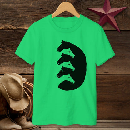 Interlocking Horse Heads T-shirt (Youth)