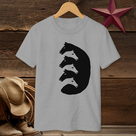 Interlocking Horse Heads T-shirt (Youth)