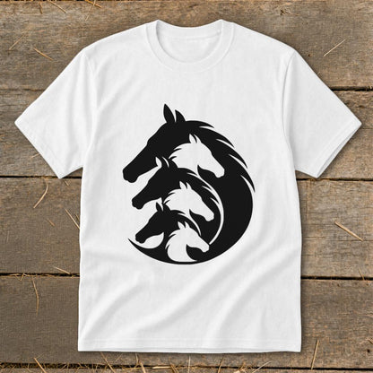 Interlocking Horse Heads Youth Tee