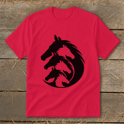 Interlocking Horse Heads Youth Tee