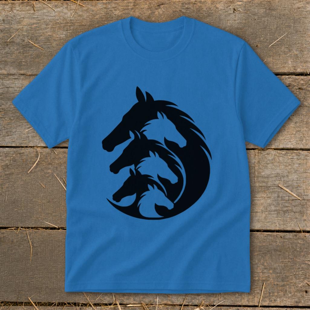 Interlocking Horse Heads Youth Tee
